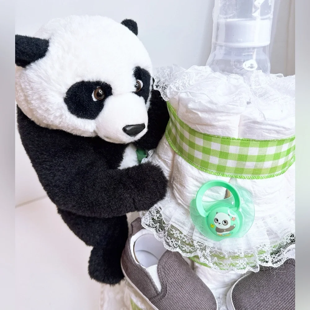 Panda Diaper Cake, Baby Shower Gift